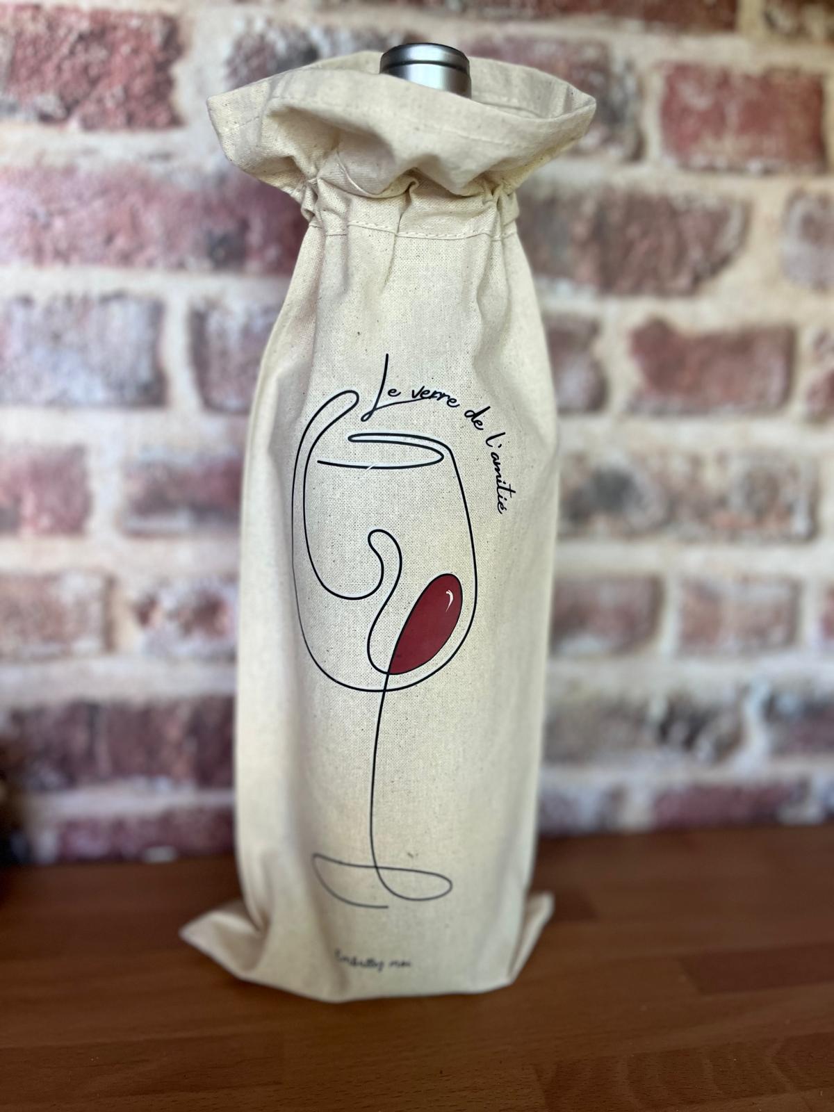 Emballage bouteille 75cl " Le verre de l'amitié"