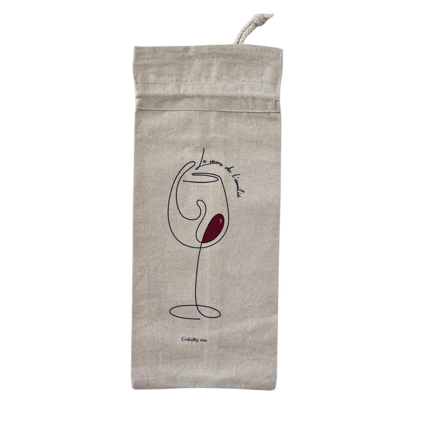 Emballage bouteille 75cl " Le verre de l'amitié"